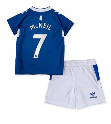 Everton Dwight McNeil #7 Hjemmedraktsett Barn 2022-23 Kortermet (+ Korte bukser)